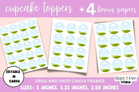 Cupcake Topper Canva Frame Template: A Simple Solution for Stunning Designs