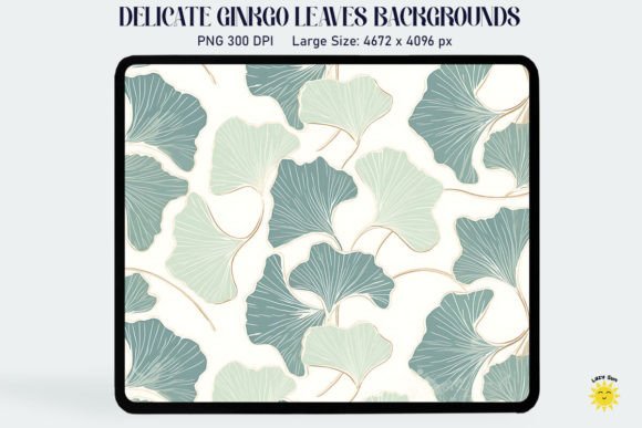 Delicate Ginkgo Leaves Background: A Versatile Design Asset for Creative Projects