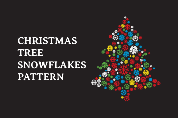 Embrace the Festive Magic with Christmas Tree Snowflakes Pattern SVG