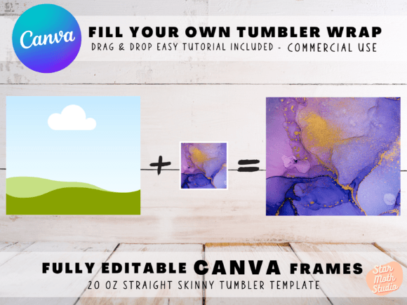 Frames for CANVA - 20 Oz Skinny Tumbler