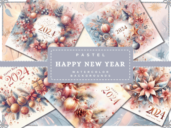 Happy New Year Backgrounds Digital Paper: A Versatile Tool for Festive Creations