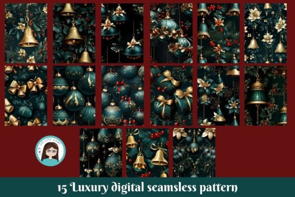 Luxury Christmas Digital Patterns: Elevate Your Festive Creations with Exquisite Designs