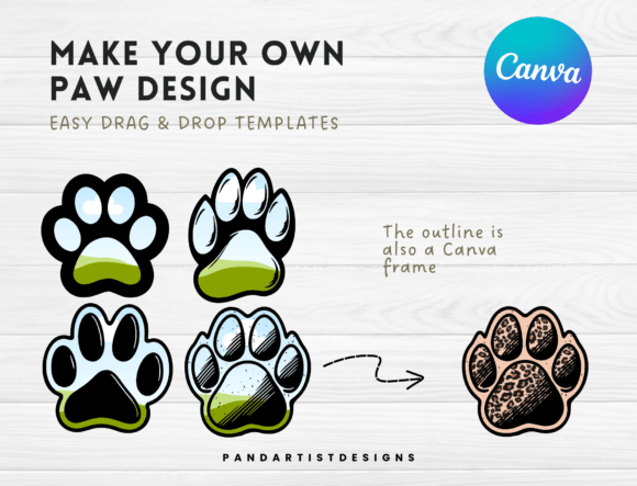 Paw Canva Frames Bundle: A Digital Toolkit for Creative Designers and Content Creators