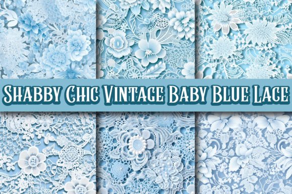 Shabby Chic Vintage Baby Blue Lace: A Timeless Choice for Creative Projects