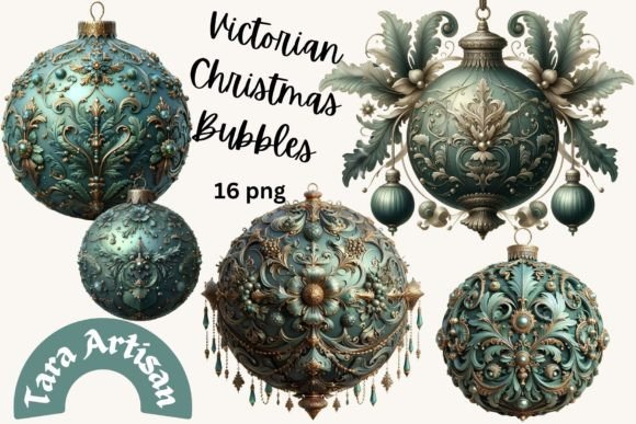Victorian Christmas Bubbles