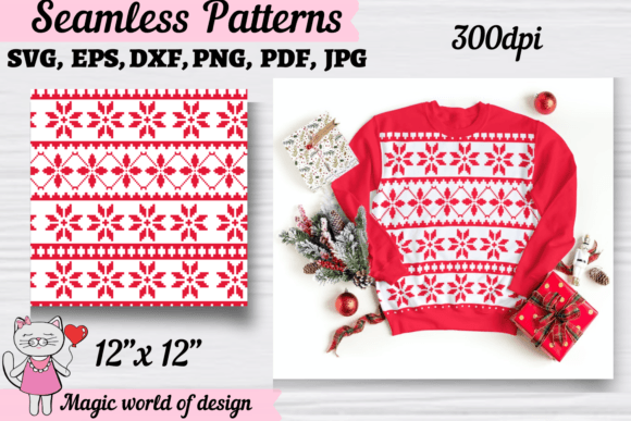 Winter Knitted Christmas Sweater Pattern: A Versatile Design for Holiday Creations